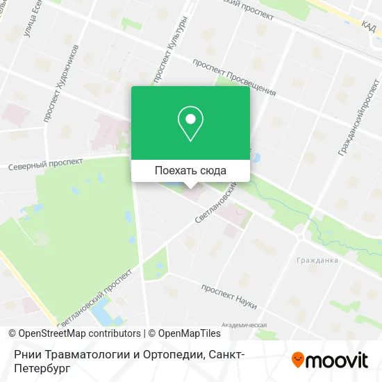 Карта Рнии Травматологии и Ортопедии