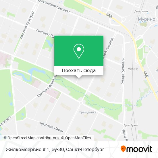 Карта Жилкомсервис # 1, Эу-30
