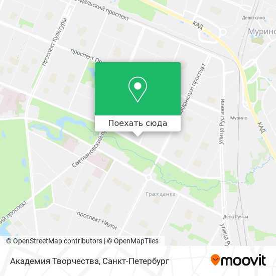Карта Академия Творчества