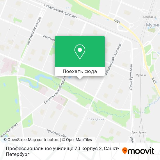Карта Профессиональное училище 70 корпус 2