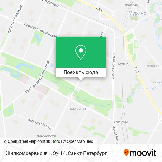 Карта Жилкомсервис # 1, Эу-14