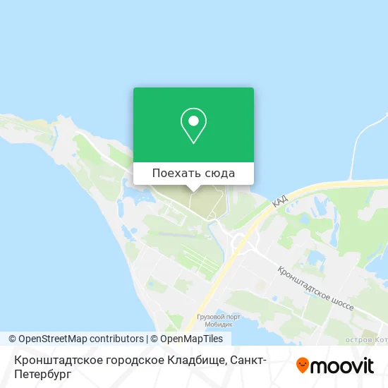 Карта Кронштадтское городское Кладбище