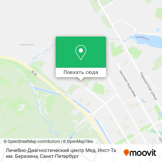 Карта Лечебно-Диагностический центр Мед. Инст-Та им. Березина