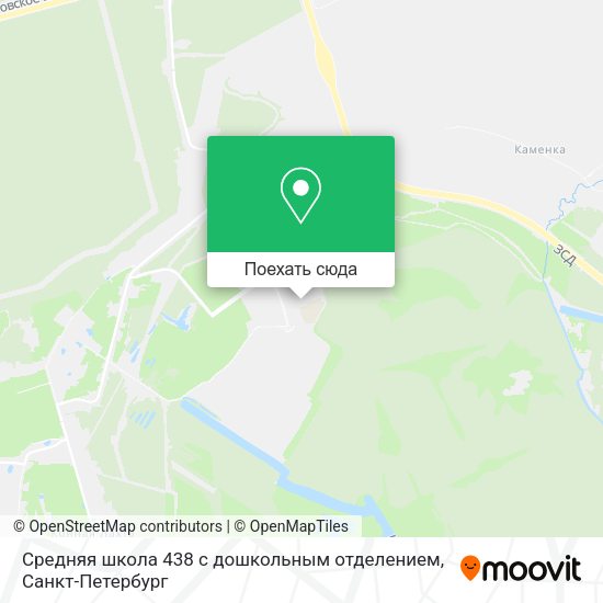 Карта Средняя школа 438 с дошкольным отделением