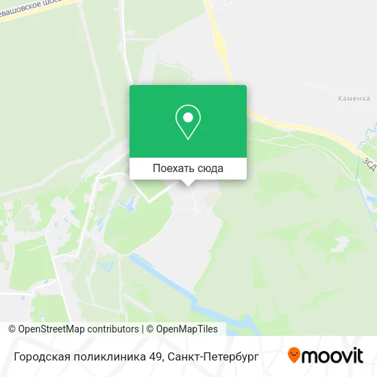 Карта Городская поликлиника 49