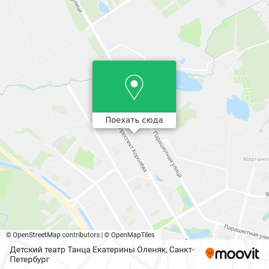 Карта Детский театр Танца Екатерины Оленяк