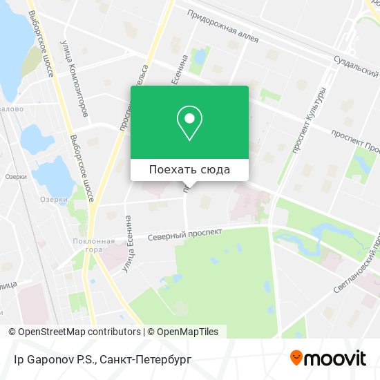 Карта Ip Gaponov P.S.