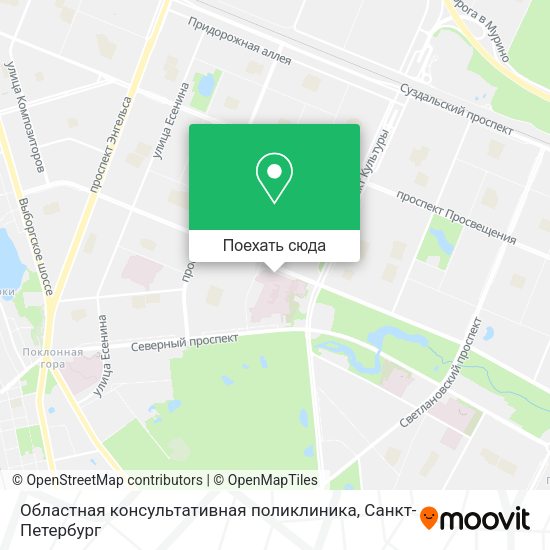 Карта Областная консультативная поликлиника