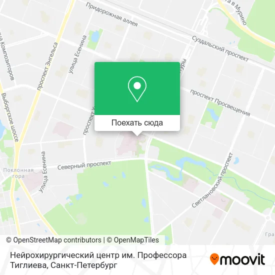Карта Нейрохирургический центр им. Профессора Тиглиева