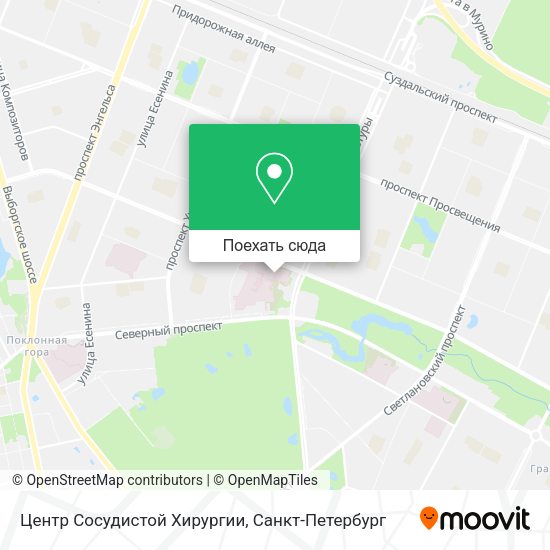 Карта Центр Сосудистой Хирургии