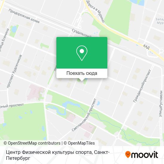 Карта Центр Физической культуры спорта