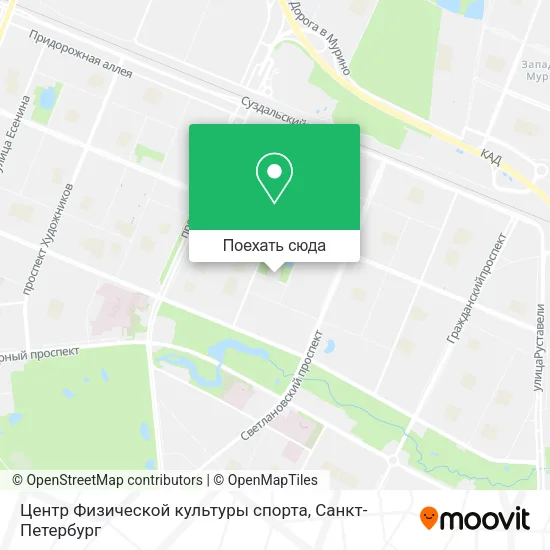 Карта Центр Физической культуры спорта