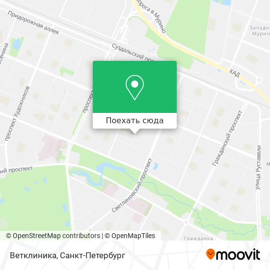 Карта Ветклиника