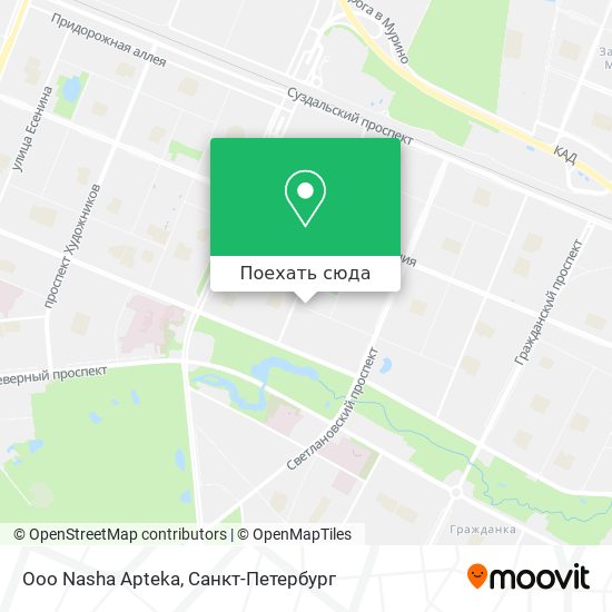 Карта Ooo Nasha Apteka