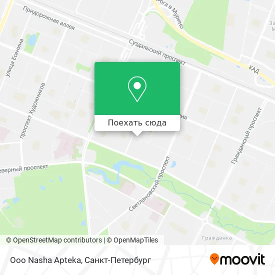 Карта Ooo Nasha Apteka
