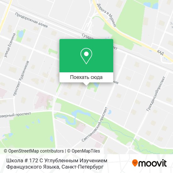 Карта Школа # 172 С Углубленным Изучением Французского Языка
