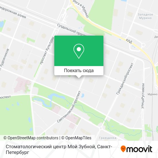 Карта Стоматологический центр Мой Зубной