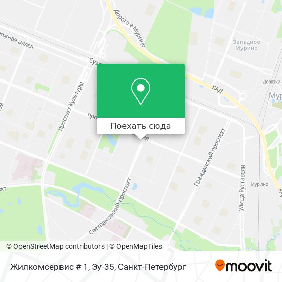 Карта Жилкомсервис # 1, Эу-35