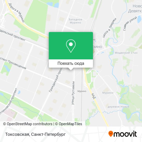 Карта Токсовская