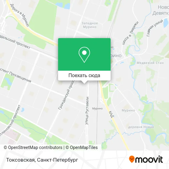 Карта Токсовская