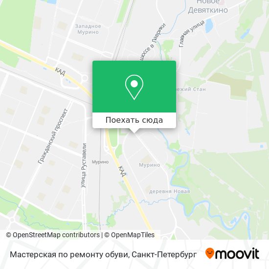 Карта Мастерская по ремонту обуви