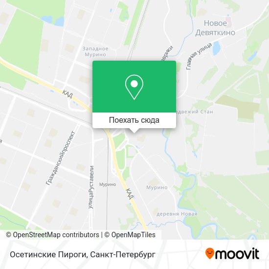 Карта Осетинские Пироги
