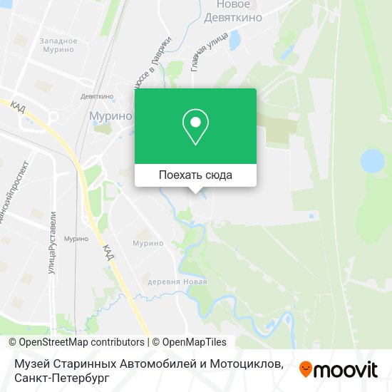 Карта Музей Старинных Автомобилей и Мотоциклов