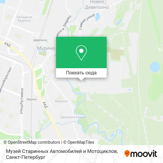 Карта Музей Старинных Автомобилей и Мотоциклов