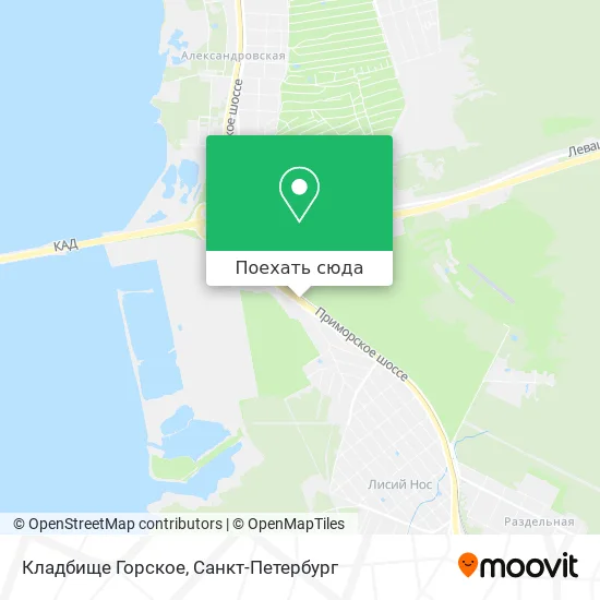 Карта Кладбище Горское