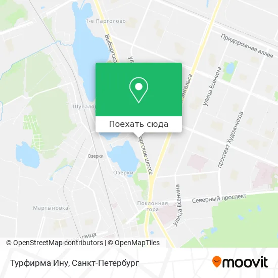Карта Турфирма Ину