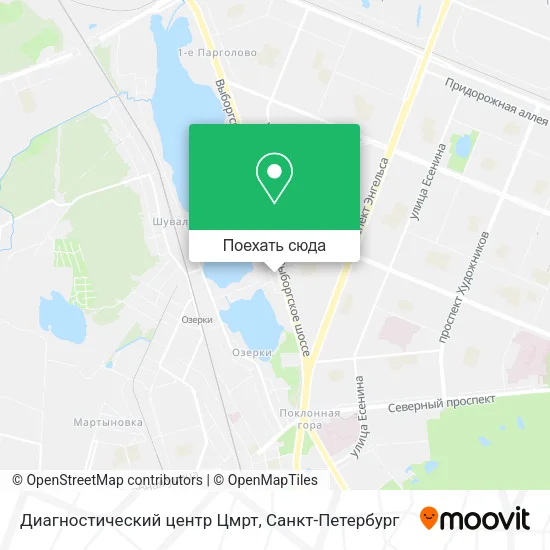 Карта Диагностический центр Цмрт