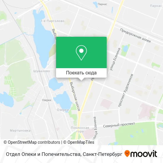 Карта Отдел Опеки и Попечительства