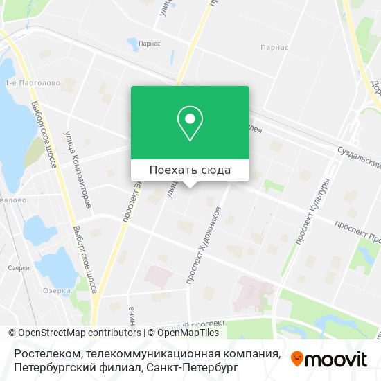 Карта Ростелеком, телекоммуникационная компания, Петербургский филиал