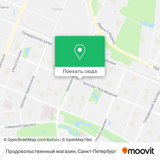 Карта Продовольственный магазин