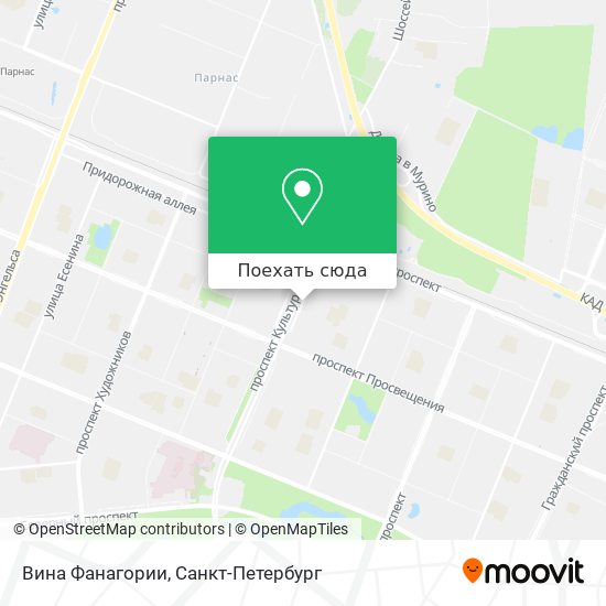 Карта Вина Фанагории