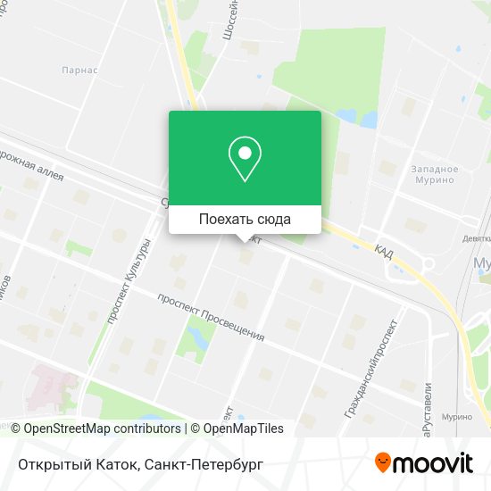 Карта Открытый Каток