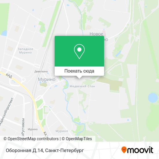 Карта Оборонная Д.14