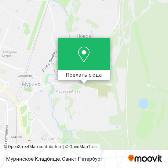Карта Муринское Кладбище