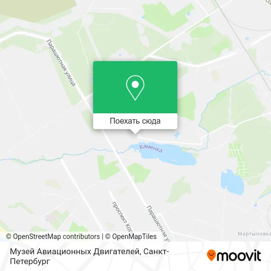 Карта Музей Авиационных Двигателей