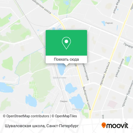 Карта Шуваловская школа