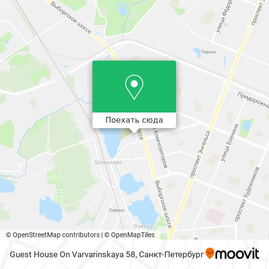 Карта Guest House On Varvarinskaya 58