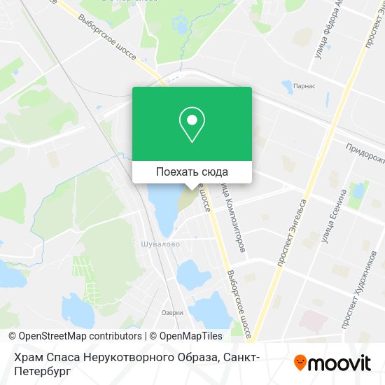 Карта Храм Спаса Нерукотворного Образа