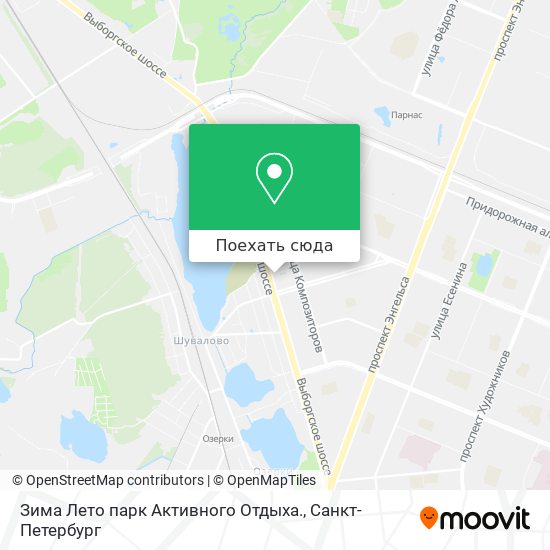 Карта Зима Лето парк Активного Отдыха.