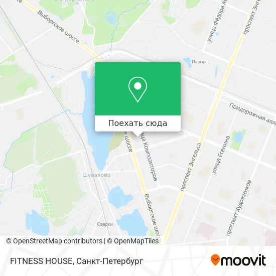 Карта FITNESS HOUSE