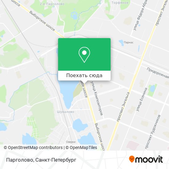 Карта Парголово