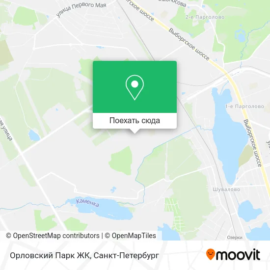 Карта Орловский Парк ЖК