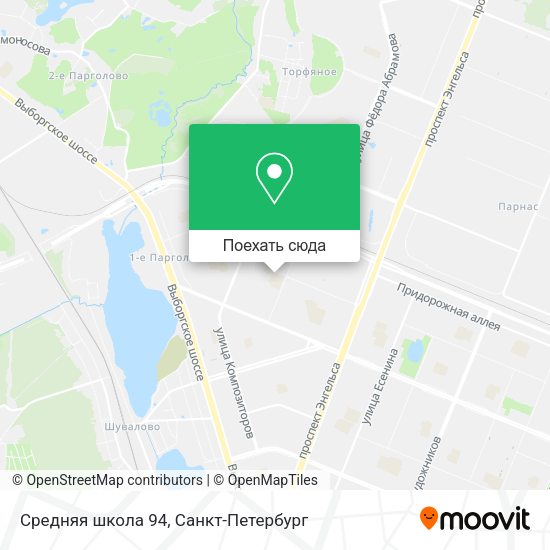 Карта Средняя школа 94