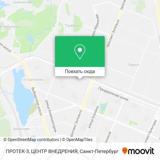 Карта ПРОТЕК-3, ЦЕНТР ВНЕДРЕНИЯ