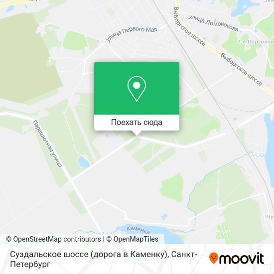 Карта Суздальское шоссе (дорога в Каменку)