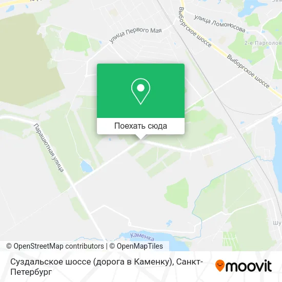 Карта Суздальское шоссе (дорога в Каменку)